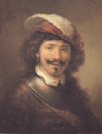Govert flinck A young Man with a eathered cap and a gorgert (mk33) Germany oil painting art
